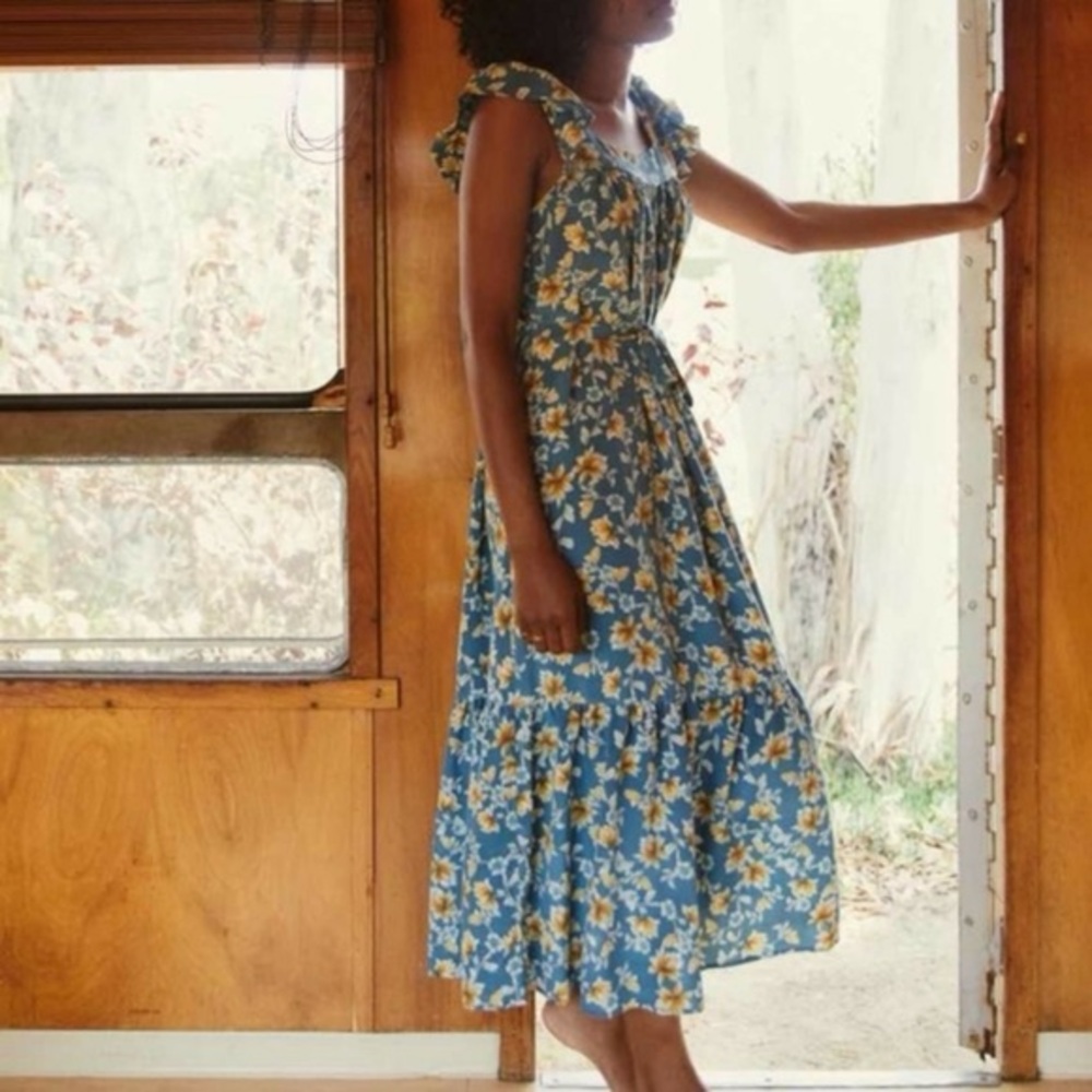 Christy Dawn Benny Dress floral rayon sundress M